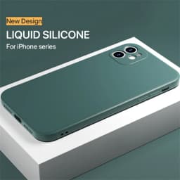 Luxury Liquid Silicone Shockproof Case for iPhone 17 11 12 13 14 15 Pro Max 7 8 15 Plus X XS XR Max Mini Back Soft Cover Funda