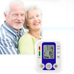 Digital Arm Blood Pressure Test Kit Cuff Sensor Monitor BP Automatic Pressure Tonometer Tensiometer Heart Rate Pulse Meter