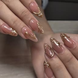 24pcs Pink Flower Almond Press on Nails Kawaii False Nails Wearable Stick-on Nails Fake Nail Uñas Postizas Накладные Ногти 네일팁
