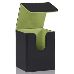Card Deck Box,Card Storage Box holds 100+ Single Sleeved Cards, PU Leather Magnetic Closure for Magic cards TCG cards