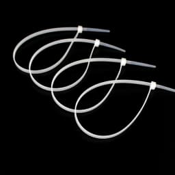 100pcs/bag Cable Tie Self-locking Plastic Nylon Tie White Organiser Fasten Cable Wire Cable Zip Ties