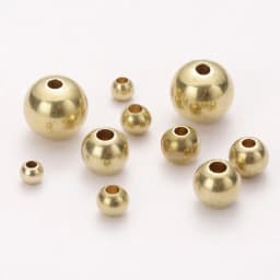 50pcs Original Brass Round Ball Space Beads 3/4/5/6/8mm Bracelets Loose Charm Bead for DIY Necklaces Jewelry Making Accessories