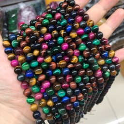 Natural Stone AAAAA Quality Blue Tiger Eye Agates Round Loose Beads 15" 4 6 8 10 12 14 MM Pick Size For Jewelry Making
