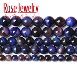 Natural Stone AAAAA Quality Blue Tiger Eye Agates Round Loose Beads 15" 4 6 8 10 12 14 MM Pick Size For Jewelry Making