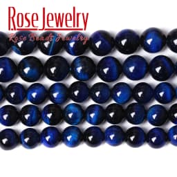 Natural Stone AAAAA Quality Blue Tiger Eye Agates Round Loose Beads 15" 4 6 8 10 12 14 MM Pick Size For Jewelry Making
