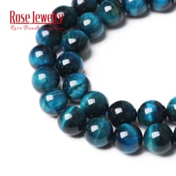 Natural Stone AAAAA Quality Blue Tiger Eye Agates Round Loose Beads 15" 4 6 8 10 12 14 MM Pick Size For Jewelry Making