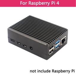 Raspberry Pi 4 Model B 3B+ 3B Aluminum Case Dual Fan Metal Shell Optional Fan Heat Sinks Passive Cooling for Raspberry Pi 4 3