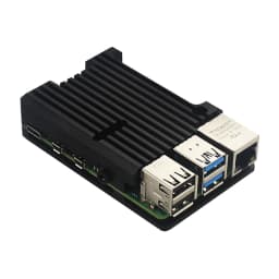 Raspberry Pi 4 Model B 3B+ 3B Aluminum Case Dual Fan Metal Shell Optional Fan Heat Sinks Passive Cooling for Raspberry Pi 4 3