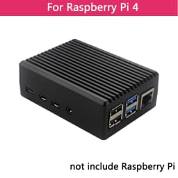 Raspberry Pi 4 Model B 3B+ 3B Aluminum Case Dual Fan Metal Shell Optional Fan Heat Sinks Passive Cooling for Raspberry Pi 4 3