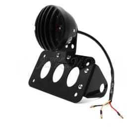 Motorcycle Side Mount Tail Light w/ License Number Plate Bracket For Harley Sportsters Bobber Chopper Rear Stop Light