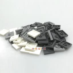 50pcs DIY Building Blocks Convex Seat Bricks 2x2 Dots Educational Plastic Toys for Children Compatible Brands Kids Gifts 87580