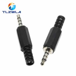 5PCS 3.5mm 1/8 "Single/Double Channel Stereo Plug Welding Type Audio Male Plug 3.5 Socket 2,3,4Section adapter connectors