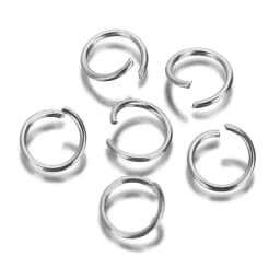 100/200PS /Pack 316L Stainless Steel Open Jump Rings 5/6/7/8/10mm Split Rings Connectors for DIY Jewelry Making Findings