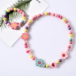 25 styles Cute Animal Flower Cartoon Flower Children's sweater necklace bracelet for children gift cp2585