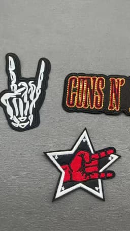 25PCS/Lot Rock Band Patches for Clothing Embroidery Stripes Iron on Patches Music Badges Diy Clothes Stickers Sewing Vest Jacket