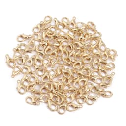 100pcs Gold Metal Lobster Clasps Bracelets Connectors Hooks Buckle Charm Materials for DIY Jewelry Making Supplies Accessories