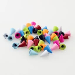 50sets 7*10mm Cone Colored Studs And Spikes For Clothes DIY Handcraft Garment Rivets For Leather Bag Shoes Tachuelas Ropa