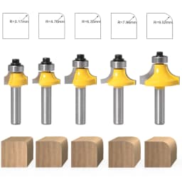 8mm Corner Round Over Router Bit with Bearing Milling Cutter for Wood Woodworking Tool Tungsten Carbide