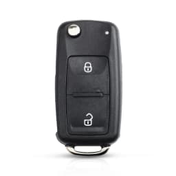 KEYYOU NEW 2 Button Folding Flip Remote Key Replacement Case FOB Shell For Vw For VOLKSWAGEN Transporter T5 Polo G Uncut Blade