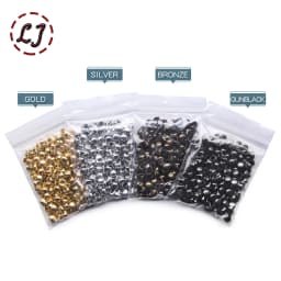 1 PACK Round Brass Dome Rivets Spike Studs Spots Nailhead Punk Rock DIY Leather Craft For Shoes Clothing Bag Garment Decoration
