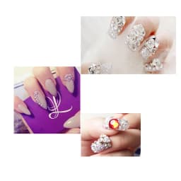 QIAO Flat Back Gems Round Crystal Rhinestones for Crafts Nail Face Art Sewing & Fabric Clothes Shoes Bags DIY Decoration