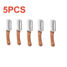 1/5pcs Stainless Steel Peeler Wooden Handle For Peeling Slicing Fruits Vegetables Smooth Operation Peeler Kitchen Accessories