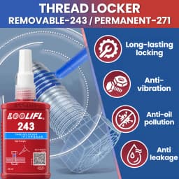 243 271 50ml Threadlocker Anaerobic Glues Anti Loose Screw Glues Fastening Quickly Cured Thread Locking Agent Sealant for Screws