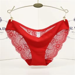 14 Colors Women's Invisible Underwear Spandex Crotch Intimate Women Sexy Lace Black Floral Panties Seamless Panty