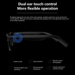 Lenovo AI 8K Smart Camera Glasses Remote Control Touch Photo Recording Voice Assistant Translator Wireless Bluetooth5.3 Sunglass
