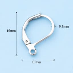 100PCS 925 Sterling Silver DIY Beadings Findings Earring Hooks Leverback Earwire Fittings Components
