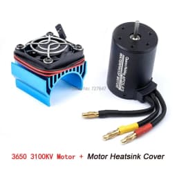 3650 2300KV / 3100KV / 3900KV / 4300KV / 5200KV Brushless Motor & 45A 60A 80A 120A ESC Combo for 1:10 RC Car Boat Part