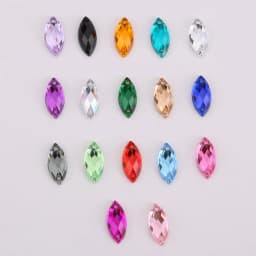 5*10mm/7*15mm/9*20mm Sewing Acrylic Rhinestone Horse Eye Flatback Transparent Crystal Beads For DIY Clothes 17 Colors Choose
