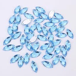 5*10mm/7*15mm/9*20mm Sewing Acrylic Rhinestone Horse Eye Flatback Transparent Crystal Beads For DIY Clothes 17 Colors Choose