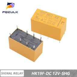 10PCS Coil DPDT 8 Pin 2NO 2NC Mini Power Relays PCB Type HUI KE HK19F HK19F-DC5V-SHG HK19F-DC12V-SHG HK19F-DC24V-SHG
