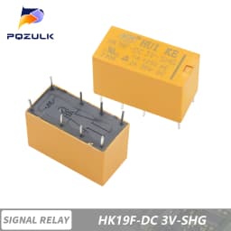 10PCS Coil DPDT 8 Pin 2NO 2NC Mini Power Relays PCB Type HUI KE HK19F HK19F-DC5V-SHG HK19F-DC12V-SHG HK19F-DC24V-SHG