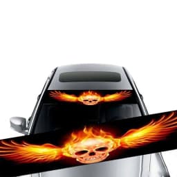 Car Sunshade Stickers Auto Front Windshield 3D Vinyl Film Rear Gear Sunshade Decorative Decals Stickers Cars Decorative Stickers