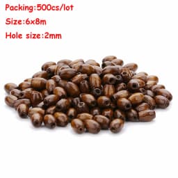 Louleur High Quality Vintage Natural Big Hole Wooden Beads For Necklace Bracelet Charms for Diy Jewelry Making Hair Accessories