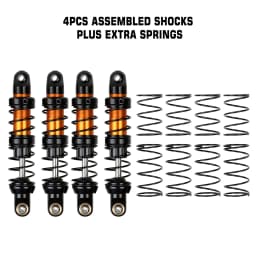 INJORA Metal Shock Absorber 70/80/90/100/110/120mm Oil Damper for 1/10 RC Crawler Car Axial SCX10 90046 AXI03007 TRX4 TRX6