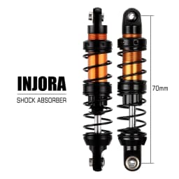 INJORA Metal Shock Absorber 70/80/90/100/110/120mm Oil Damper for 1/10 RC Crawler Car Axial SCX10 90046 AXI03007 TRX4 TRX6