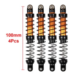 INJORA Metal Shock Absorber 70/80/90/100/110/120mm Oil Damper for 1/10 RC Crawler Car Axial SCX10 90046 AXI03007 TRX4 TRX6