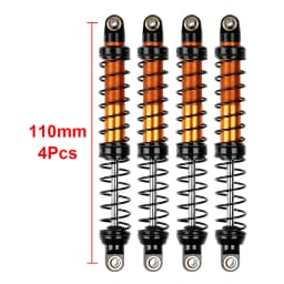 INJORA Metal Shock Absorber 70/80/90/100/110/120mm Oil Damper for 1/10 RC Crawler Car Axial SCX10 90046 AXI03007 TRX4 TRX6