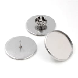 10pcs/ Lot 6/8/10/12/14/16/18/20/25mm Stainless Steel Material Brooch Style Cabochon Base Cufflink Spacer Settings Tie Tack Pins