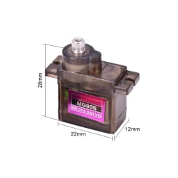 4pcs/lot MG90S Metal Gear Digital 9g Servo For RC Helicopter Airplane Boat Car RC Robot