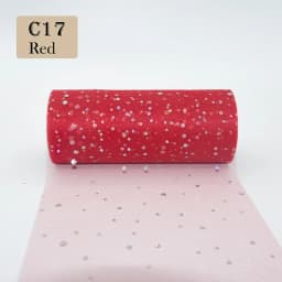 Glitter Sequin Tulle Roll 10 Yards 15cm Organza Laser Crafts Tutu Fabric Wedding Decoration White Tulle Birthday Party Supplies