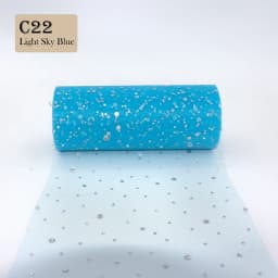 Glitter Sequin Tulle Roll 10 Yards 15cm Organza Laser Crafts Tutu Fabric Wedding Decoration White Tulle Birthday Party Supplies