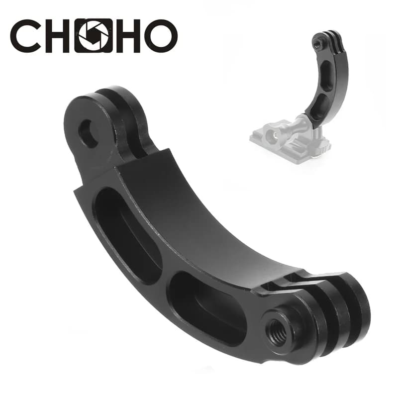 For Gopro Accessories Extension Selfie Stick Helmet Arm Bracket Mount Curved aluminum CNC for Go Pro Hero 13 12 DJI Action 4