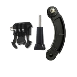 For Gopro Accessories Extension Selfie Stick Helmet Arm Bracket Mount Curved aluminum CNC for Go Pro Hero 13 12 DJI Action 4