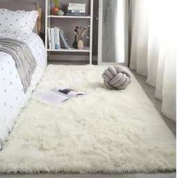 Grey Living Room Large Carpet Hall Coffee Table Floor Mat 160x230 Children's Room Bedroom Long Hair Fluffy Floor Covering Rugs