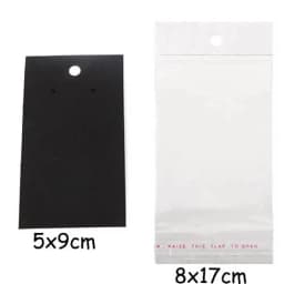 Earring Cards Necklace Display Cards with Bags 50pcs Earring Display Cards 50Pcs Self-Seal Bags Kraft Paper Tags for DIY Jewelry