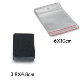 Earring Cards Necklace Display Cards with Bags 50pcs Earring Display Cards 50Pcs Self-Seal Bags Kraft Paper Tags for DIY Jewelry